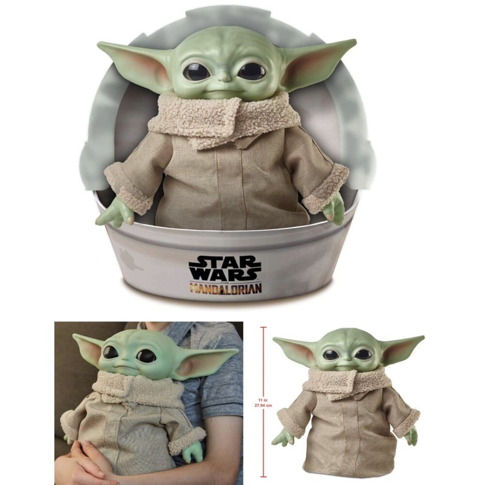 Grogu Plush Baby Yoda Star Wars Mandalorian Stuffed Animal Mattel 11" NEW